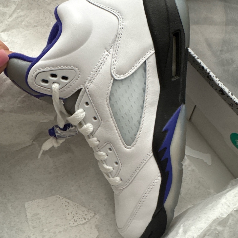 White Concord Jordan 5s - Picture 2 of 3